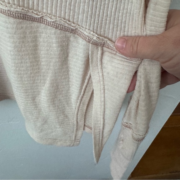 Free People Londontown pink ribbed off the shoulder long sleeve top Size Small - Picture 5 of 13